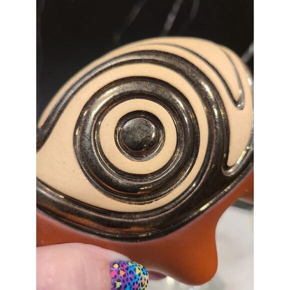 Bull Studio Art Pottery Figurine from Columbia Metallic Glaze Handmade Signed - Picture 5 of 10